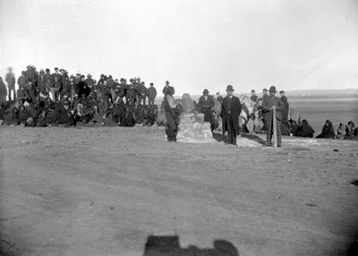 Dedicazione di Standing Rock, Major McLaughlin e Toro Seduto in primo piano, anni 1880 da David Frances Barry